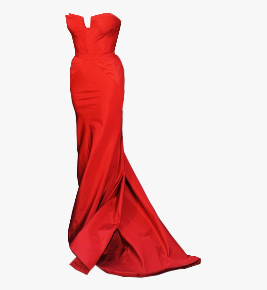 Transparent Red Carpet Clipart - Gown, Transparent Clipart