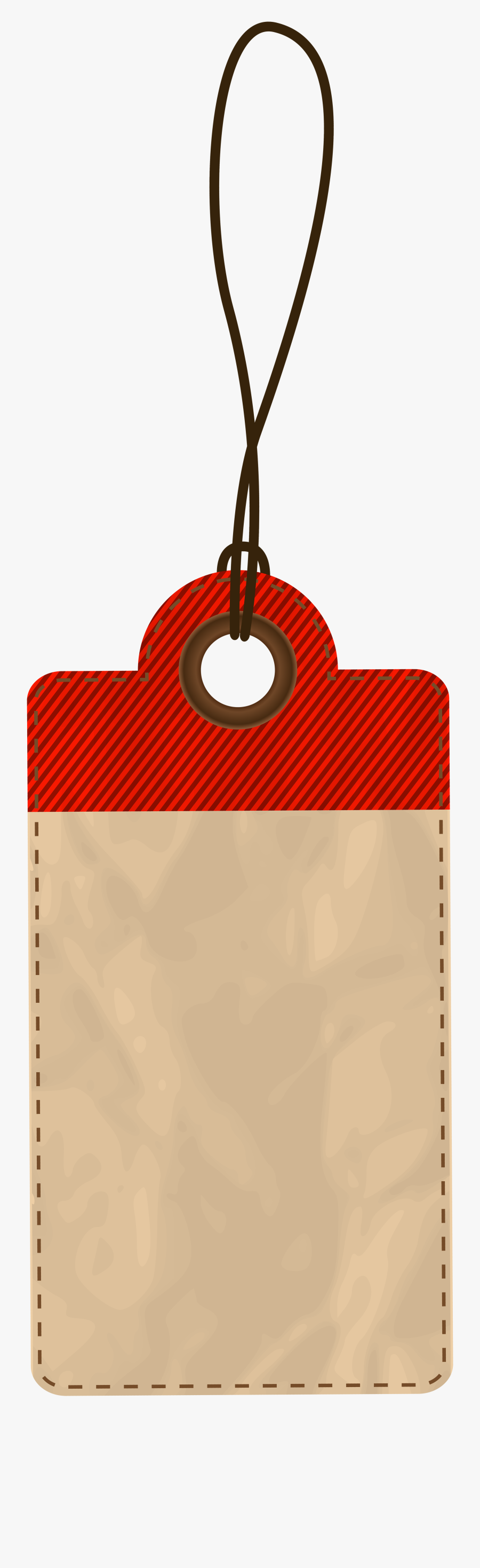Empty Price Tag Red Png Clip Art - Empty Tag Transparent, Transparent Clipart