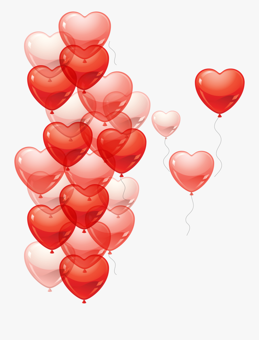 Heart Balloon Transparent Png - Heart Balloons Png, Transparent Clipart