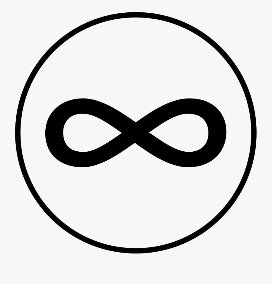 In Circle Svg Wikimedia - Infinity Sign In Circle, Transparent Clipart