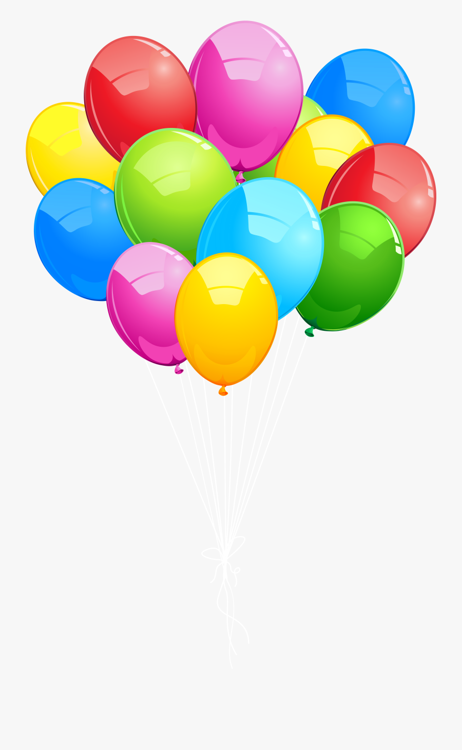 Ballon Clipart Balloon Bunch - Transparent Background Balloons Png, Transparent Clipart
