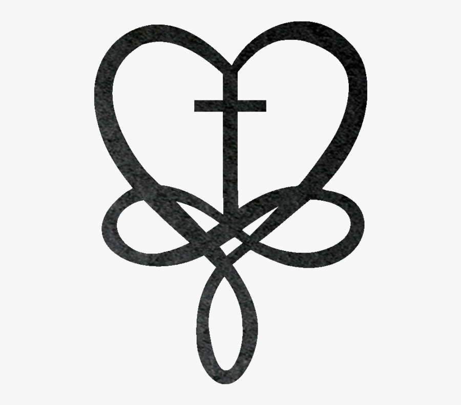 Heart Infinity Metal Wall Art - Heart Cross, Transparent Clipart