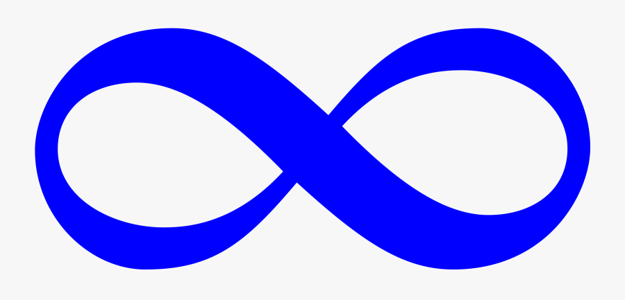 Blue Infinity Symbol Png, Transparent Clipart