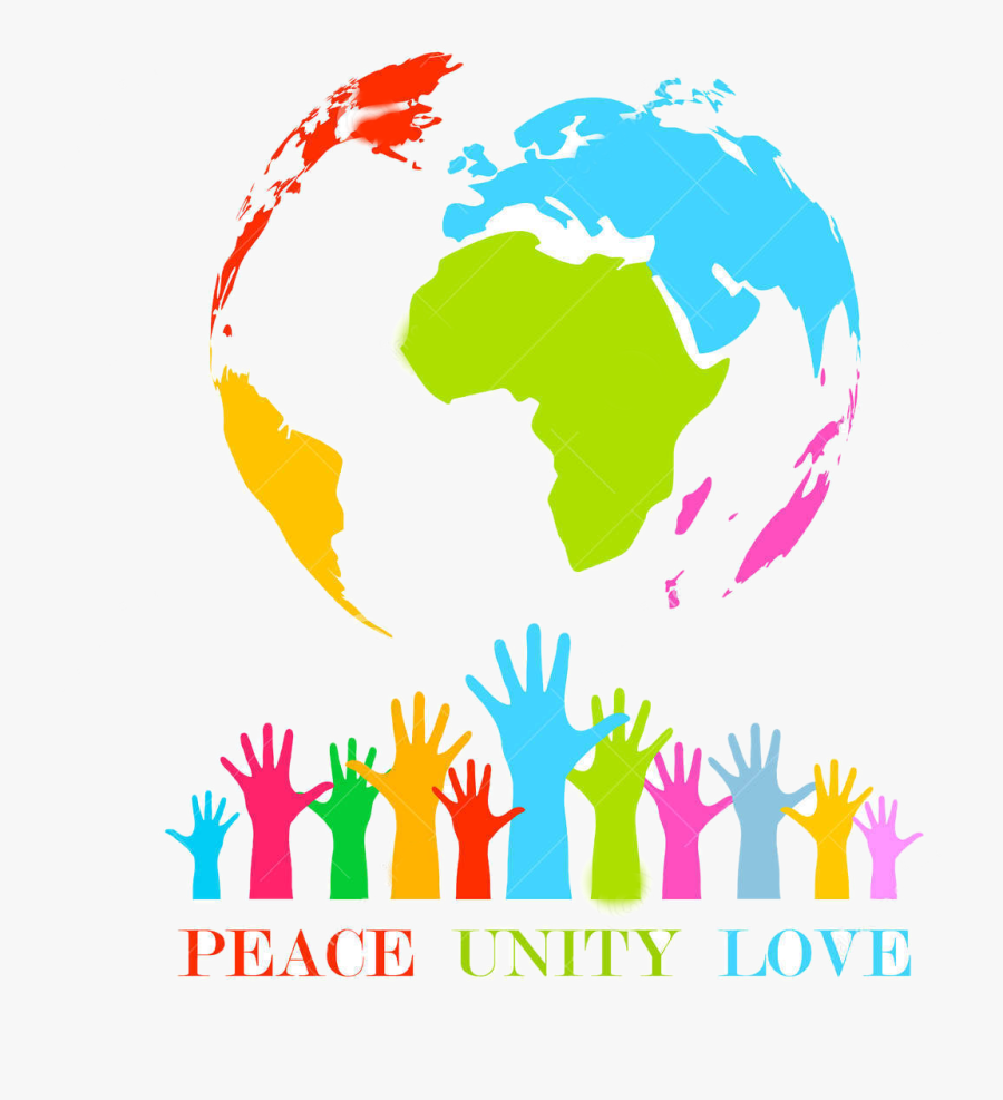 Peace, Unity, Love Png Image - High Resolution World Map Vector Png, Transparent Clipart