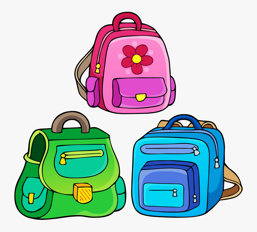 Weekly School Timetable Composition 7 [преобразованный] - School Bags Free Clipart, Transparent Clipart