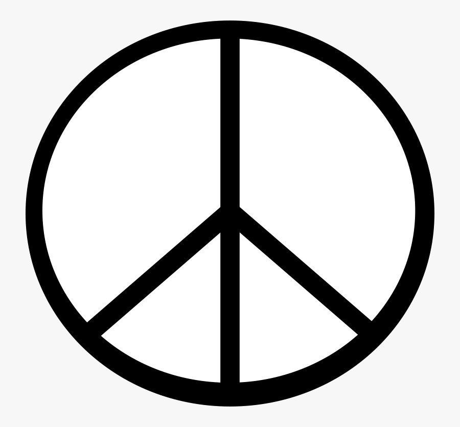 Infinity Symbol Clip Art - Thin Peace Sign Outline, Transparent Clipart