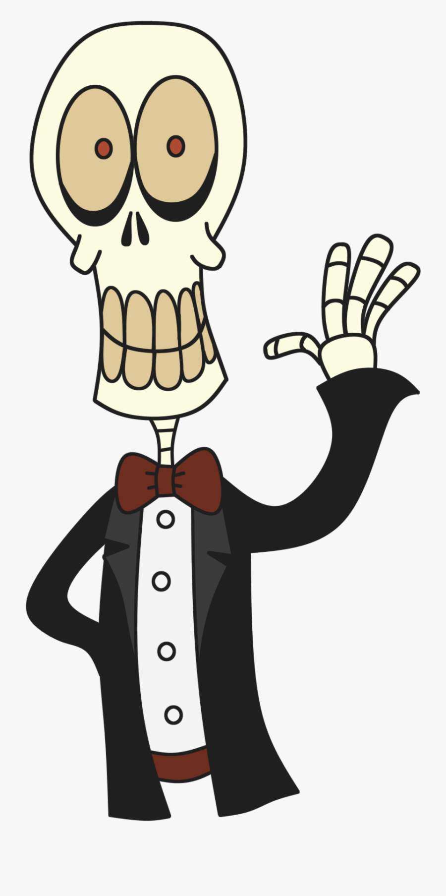 Mrskeleton - Cartoon, Transparent Clipart