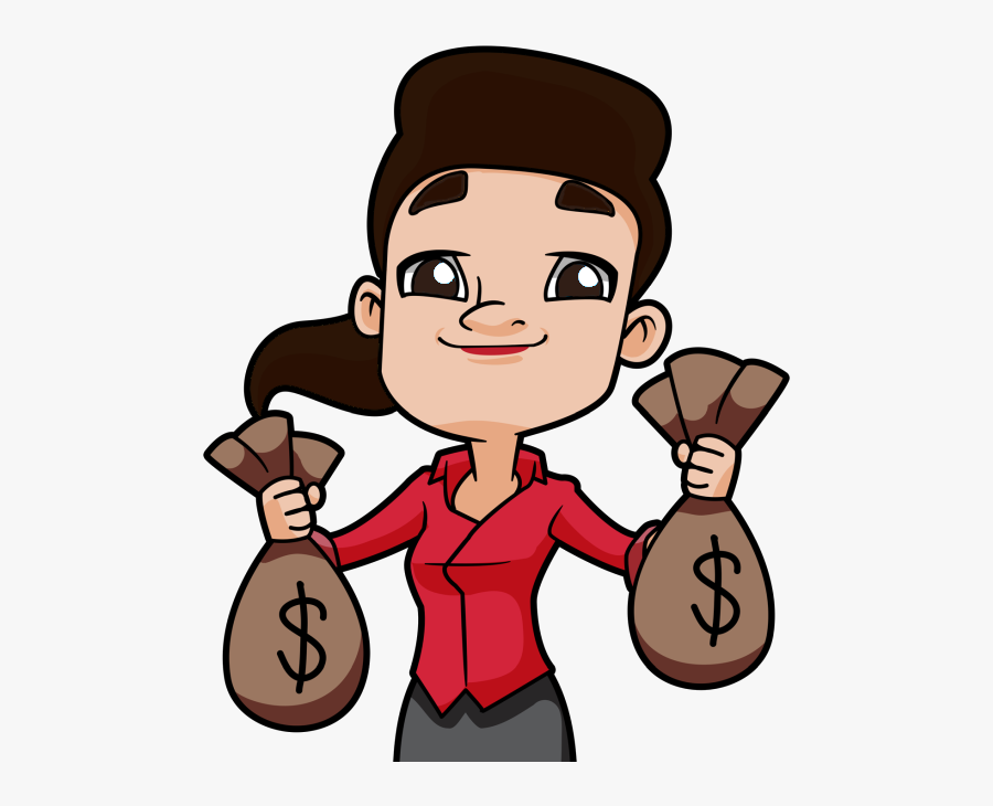 D I Code Like - Woman Money Clipart Transparent, Transparent Clipart