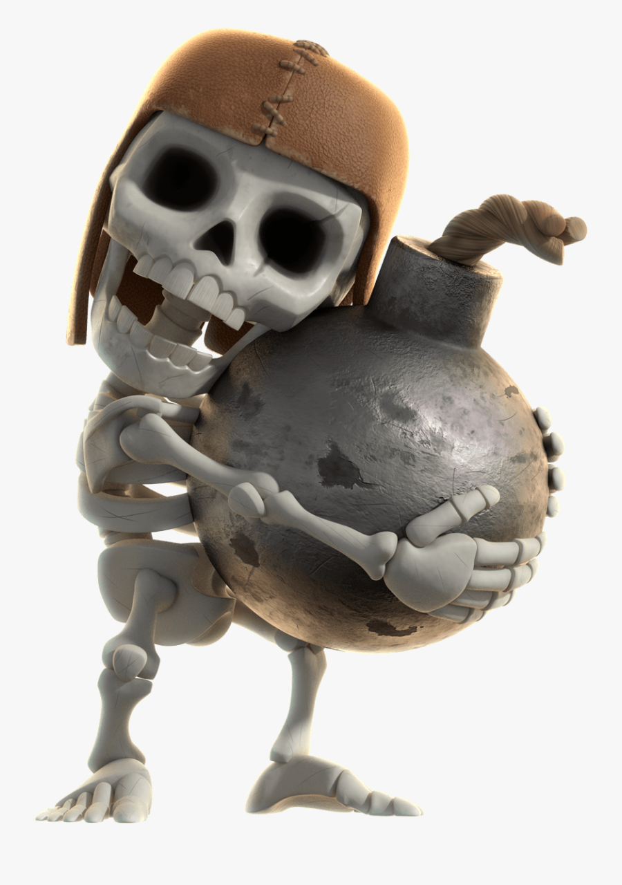 Clash Of Clans Skeleton Holding Bomb Clip Arts - Clash Of Clans Wall Breaker Png, Transparent Clipart