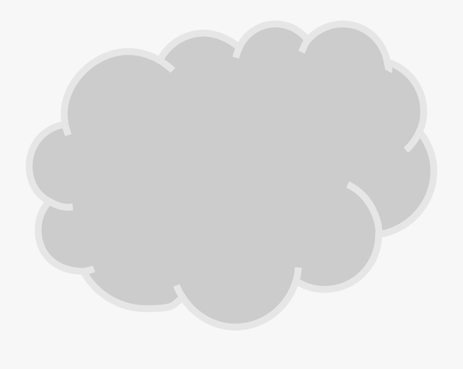 Gray And White Cloud Clipart - Clip Art, Transparent Clipart