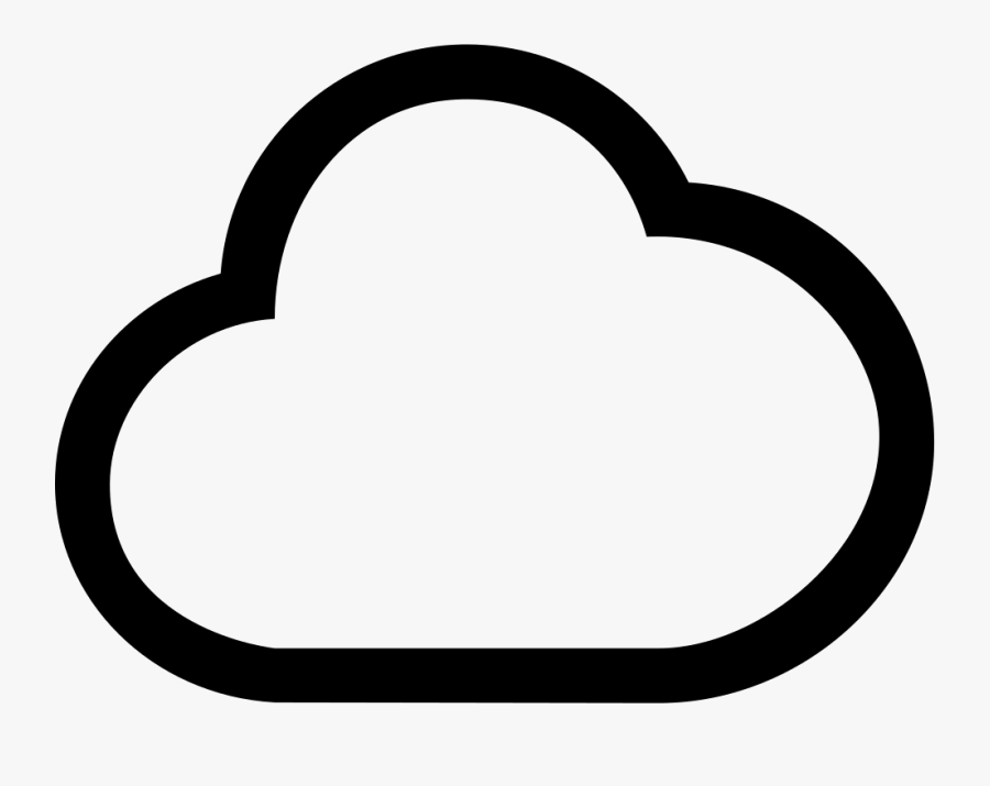 Cloud Outlined Shape Comments Clipart , Png Download - Gcp Cloud, Transparent Clipart