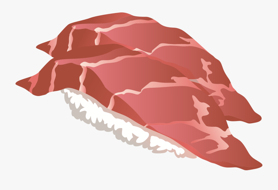 Tuna Clipart Raw Fish - Tuna Sashimi Clip Png, Transparent Clipart
