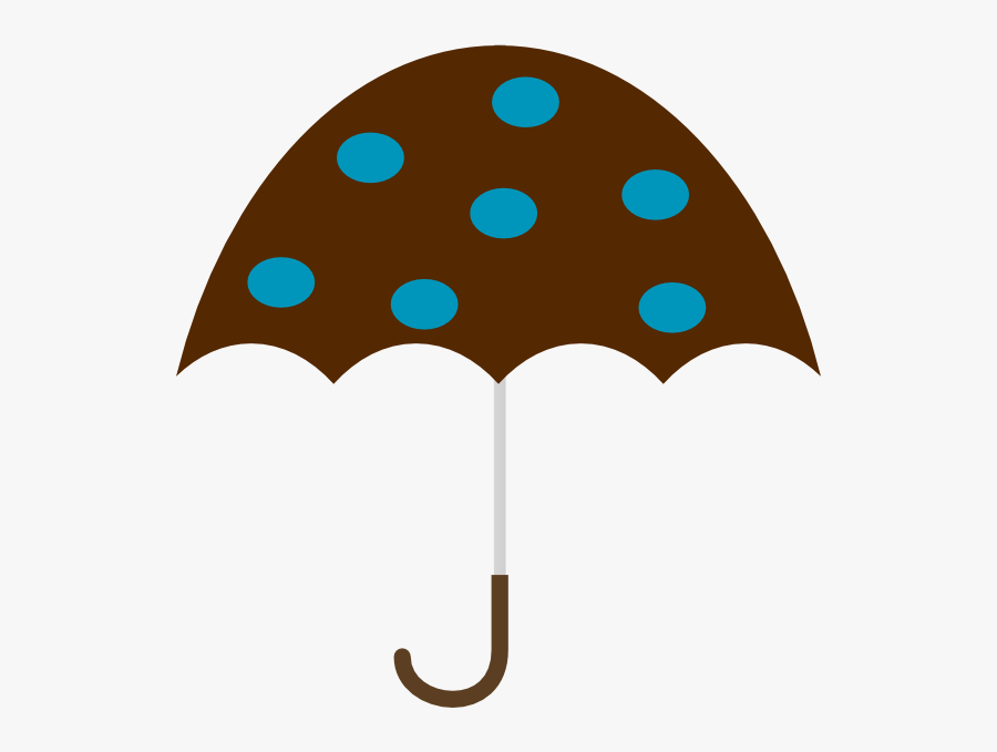 Polka Dot Umbrella Svg Clip Arts - Umbrellas Clipart Polka Dot, Transparent Clipart