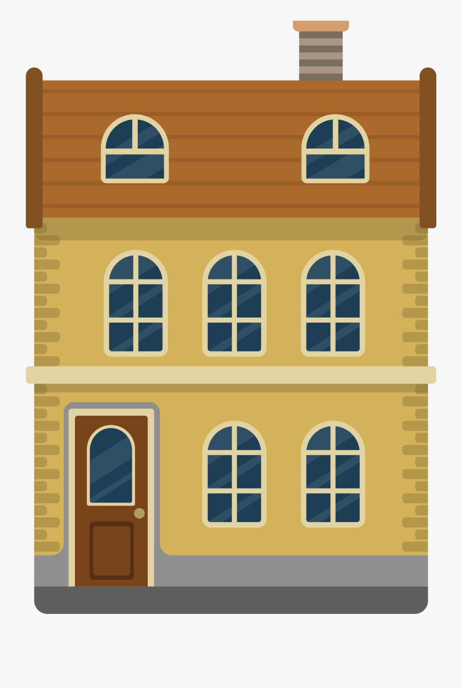 Street Clipart Houses, Transparent Clipart