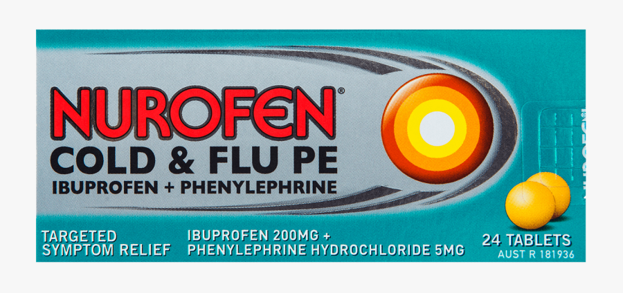 Nurofen Cold And Flu - Nurofen Tablets, Transparent Clipart