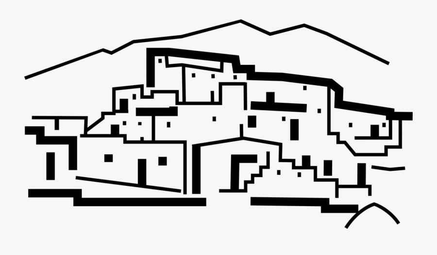 Adobe Clipart Mud House, Transparent Clipart