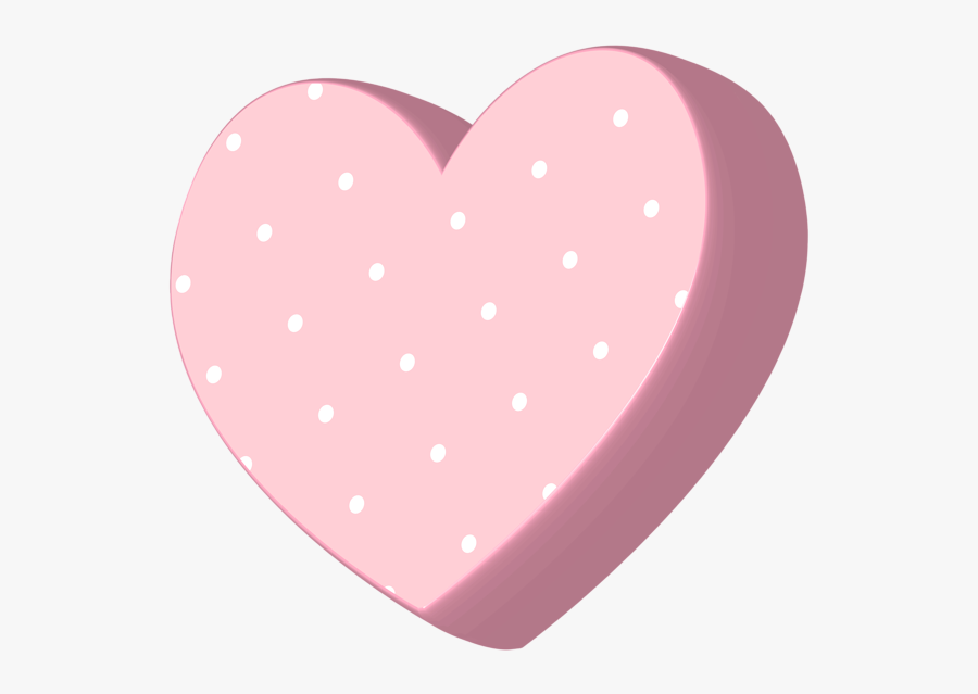 Polka Dot Heart Clipart - Heart Pastel Png, Transparent Clipart