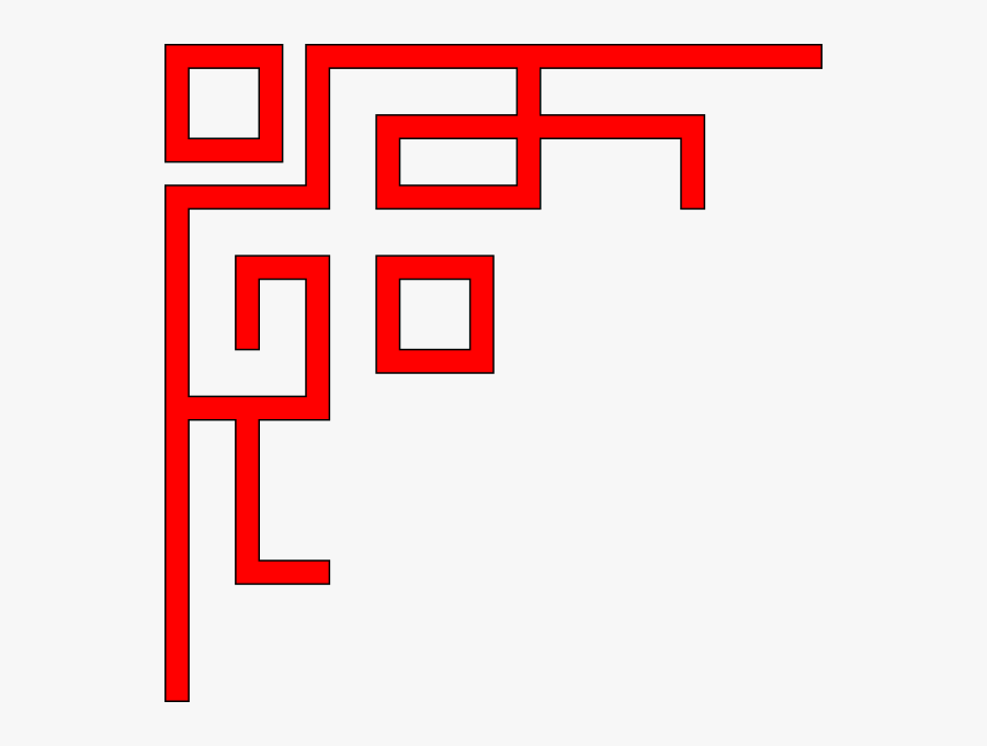 Chinese Border Clip Art, Transparent Clipart