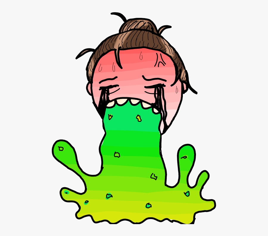 #sick #flu #puke #sticker - Illustration, Transparent Clipart