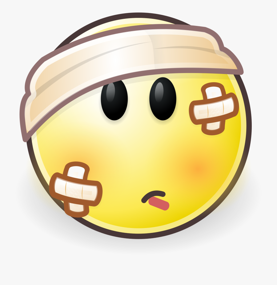 Svg Free Download Group Filefacesicksvg Wikimedia Commons - Sick Face, Transparent Clipart