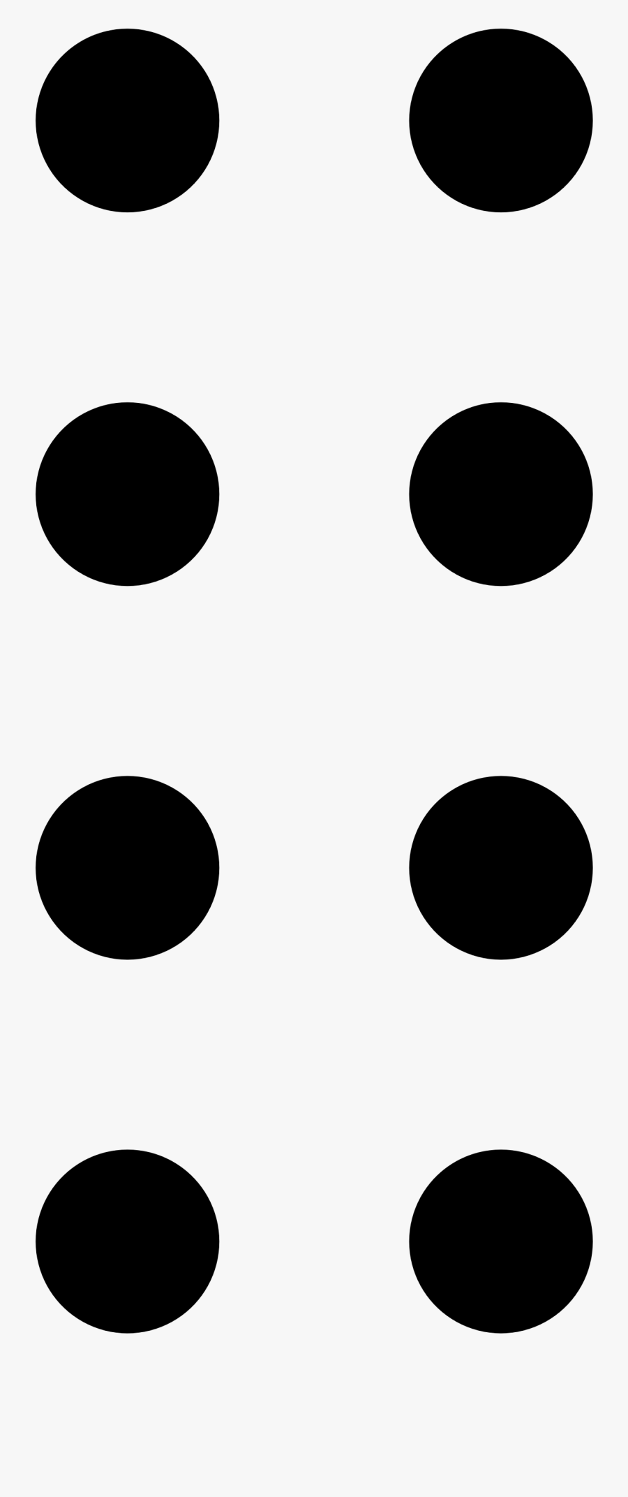 File Braille Dots Wikimedia - 8 Dots, Transparent Clipart