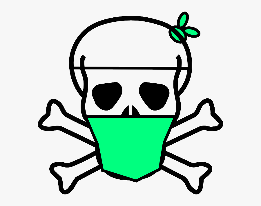 Flu Clipart Ill Man - Skull And Crossbones, Transparent Clipart
