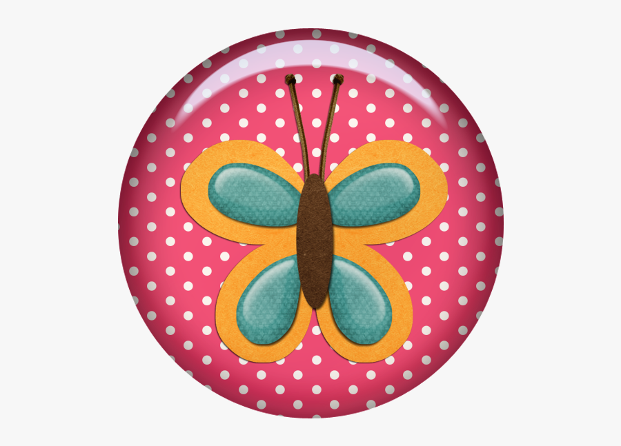 Clipart Butterfly Polka Dot - Adesivo Cd Galinha Pintadinha, Transparent Clipart