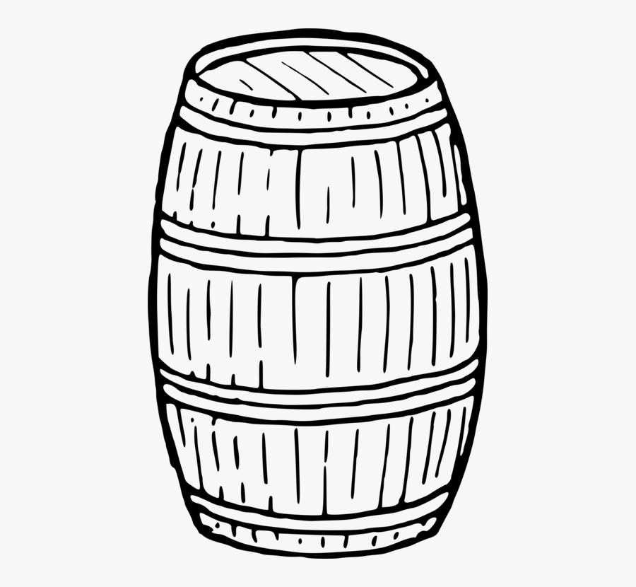 Area,monochrome Photography,storage Basket - Barrel Clipart Black And White, Transparent Clipart