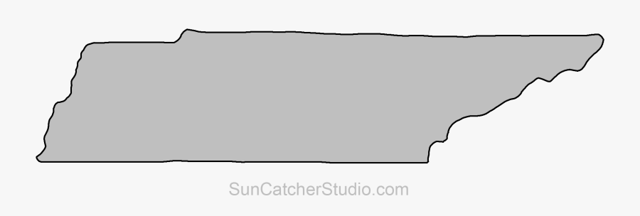 Transparent Wedding Koozie Clipart - Silhouette Vector Tennessee State Outline, Transparent Clipart