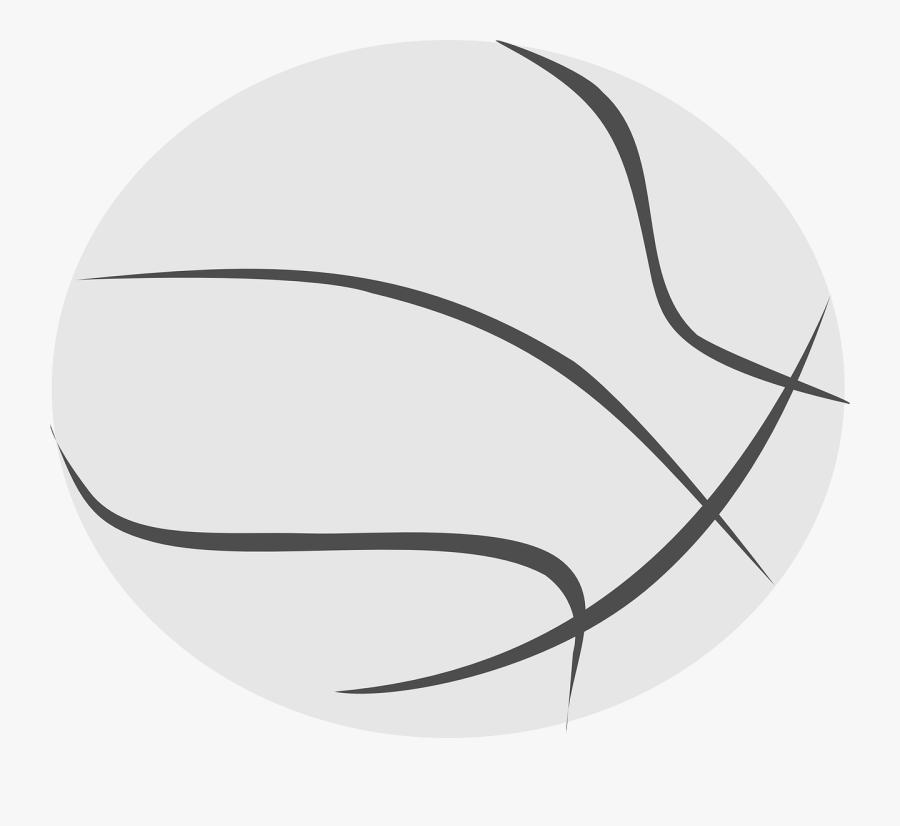 Basket Clipart Outline - Basketball White Logo Png, Transparent Clipart