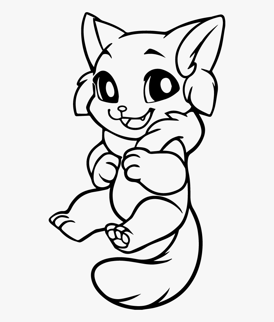 Drawn Red Panda Furvilla - Free Red Panda Base, Transparent Clipart