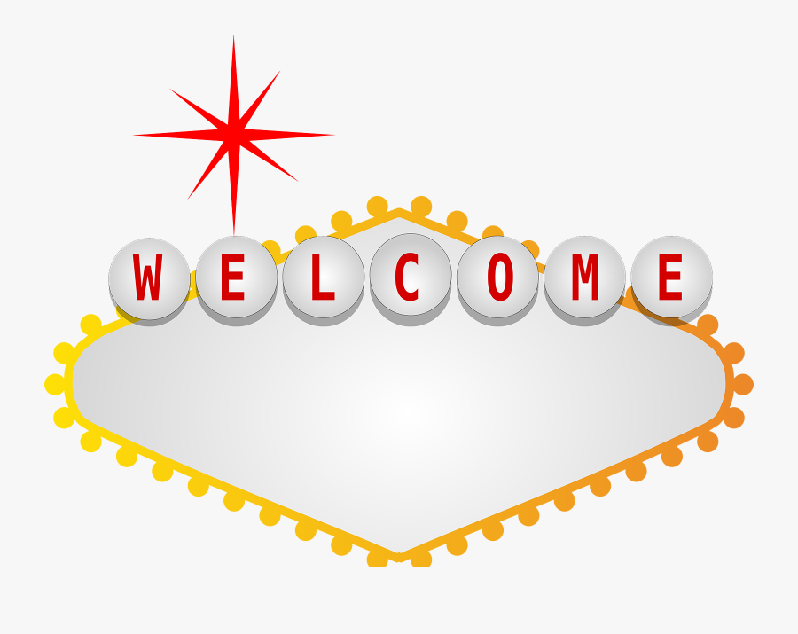 Welcome To Fabulous Las Vegas Sign Free Content Clip - Illustration, Transparent Clipart
