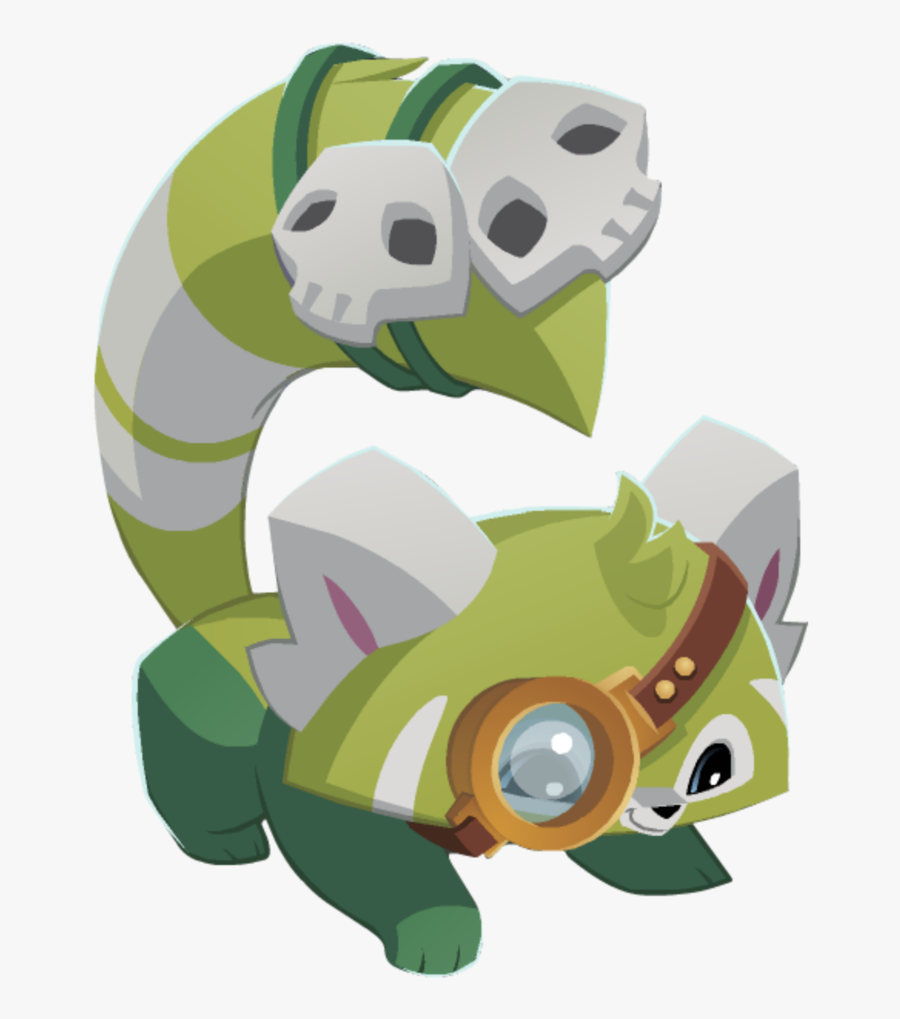 Green Red Panda, Transparent Clipart