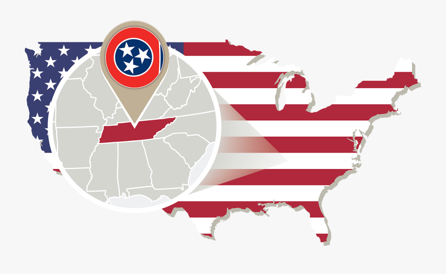 Tennessee Troopers Association Membership - Tennessee State Flag, Transparent Clipart