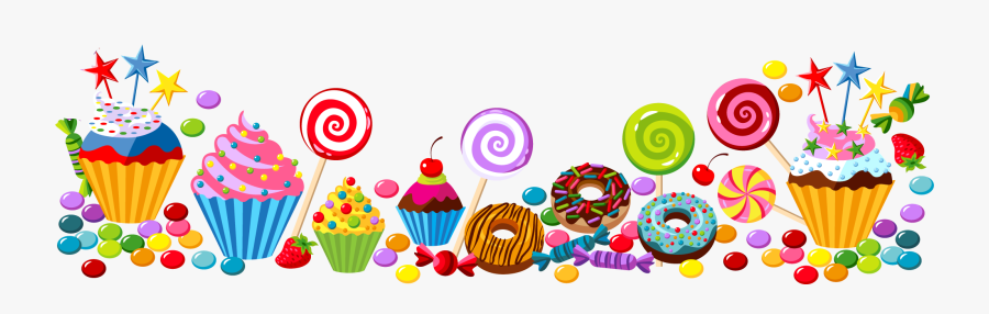 Transparent Sprinkles Border Png - Candy Border Clipart, Transparent Clipart