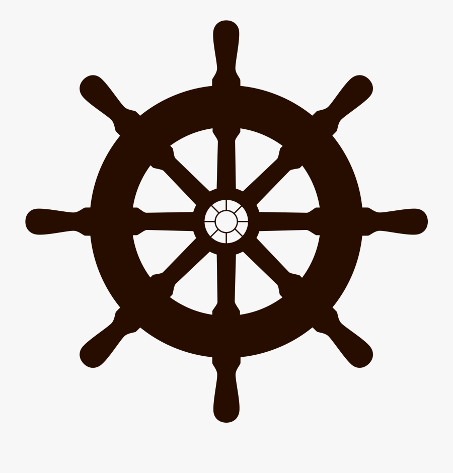 Ship Wheel Silhouette Png Free Download - Broadway.com Inc, Transparent Clipart