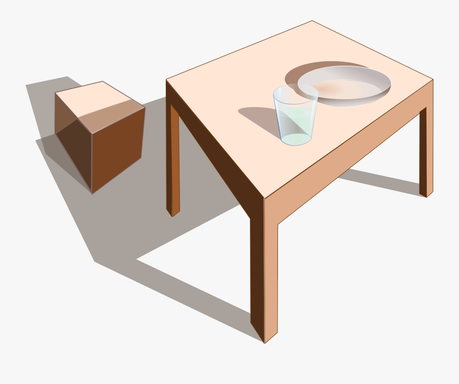Angle,wood,coffee Table - Lunch Table Clip Art, Transparent Clipart