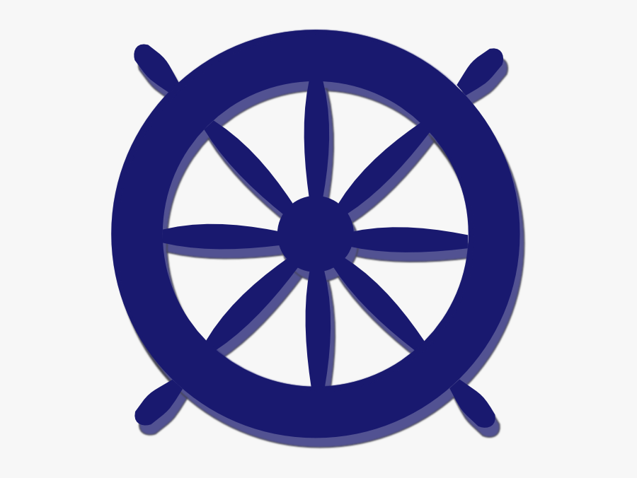 Ship Wheel Svg Clip Arts - Blue Boat Wheel Clipart, Transparent Clipart
