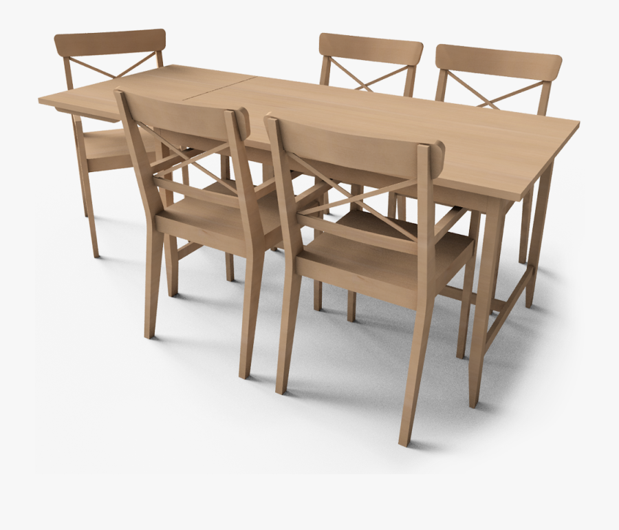 Transparent Clipart Dining Room - Ikea Leksvik Dining Table, Transparent Clipart