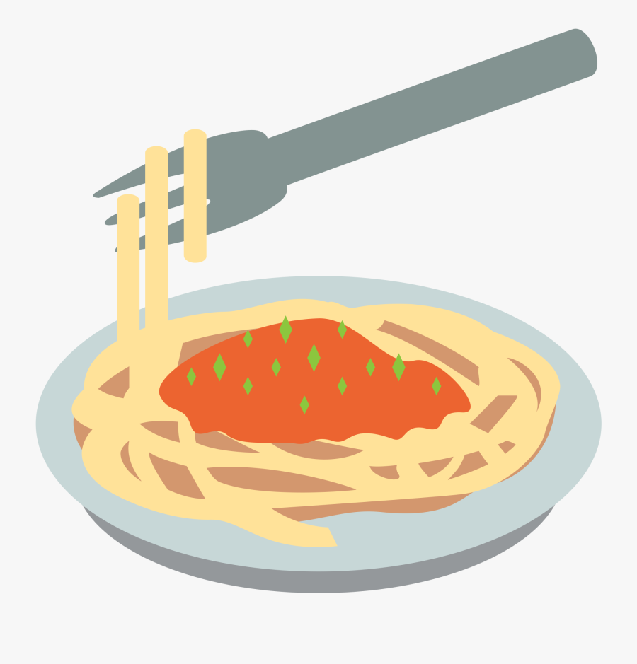 Spaghetti Clipart Fast Food - Emojis Pasta, Transparent Clipart