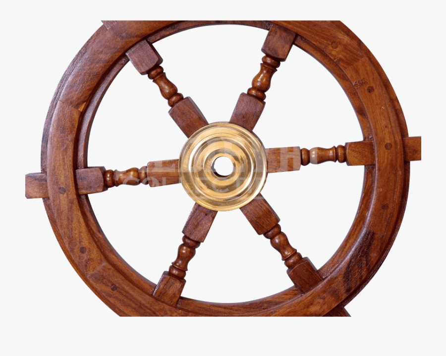 Inch Sw By Medieval Collectibles Item - Ship Wheel Wood, Transparent Clipart