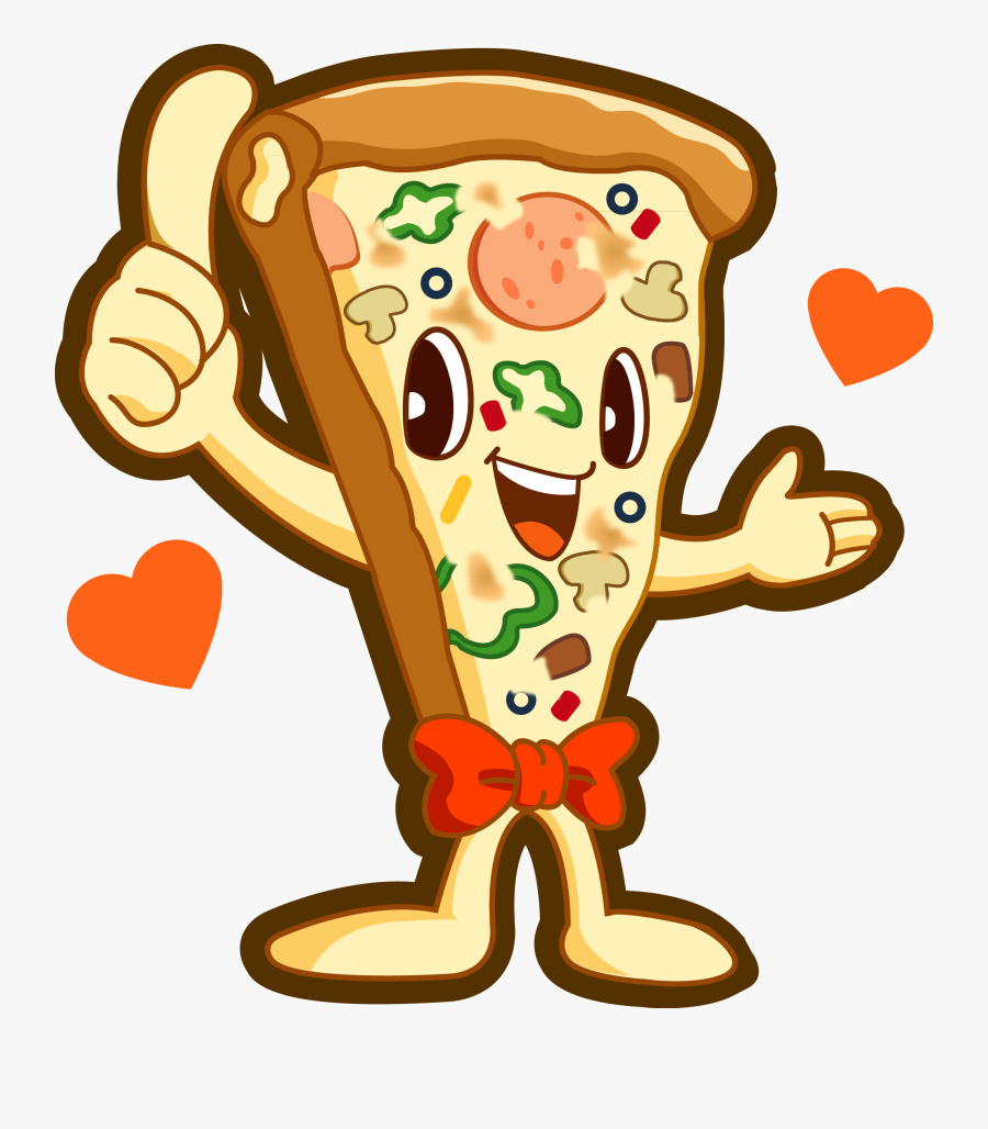 Pizza Fast Food Take Out Clip Art - Anthropomorphic Pizza, Transparent Clipart