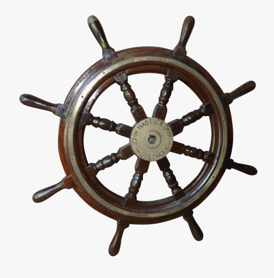 Steering Hd Quality Play - Antique Wooden Boat Steering Wheel, Transparent Clipart