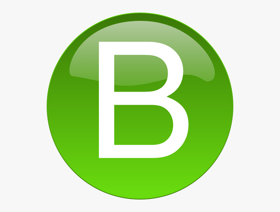 Green B Clip Art At Clipart Library - Money Button, Transparent Clipart