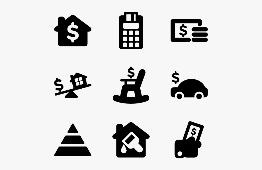 Clip Art Financial Icons - Mode Of Digital Payment, Transparent Clipart