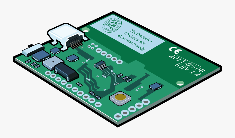 Free Circuit Board Clip Art - Circuit Board Clip Png, Transparent Clipart