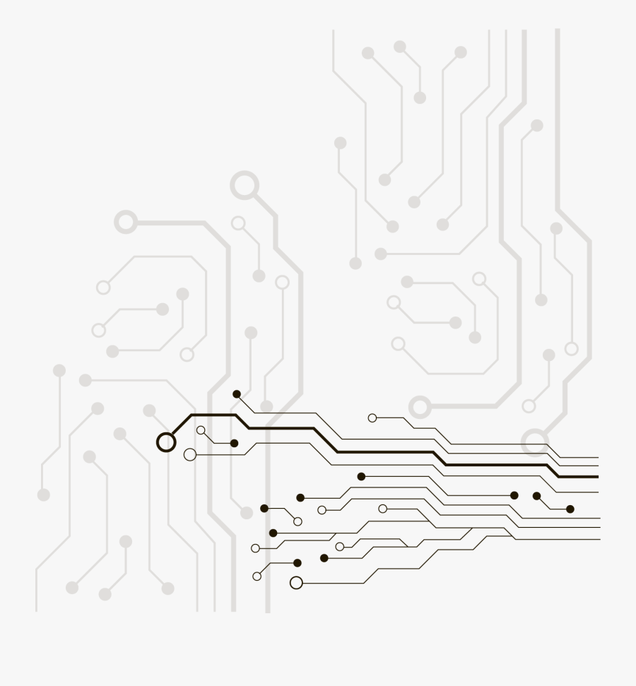 Network Vector Electrical Board Circuit Design Electronics - Lineas De Tecnologia Png, Transparent Clipart