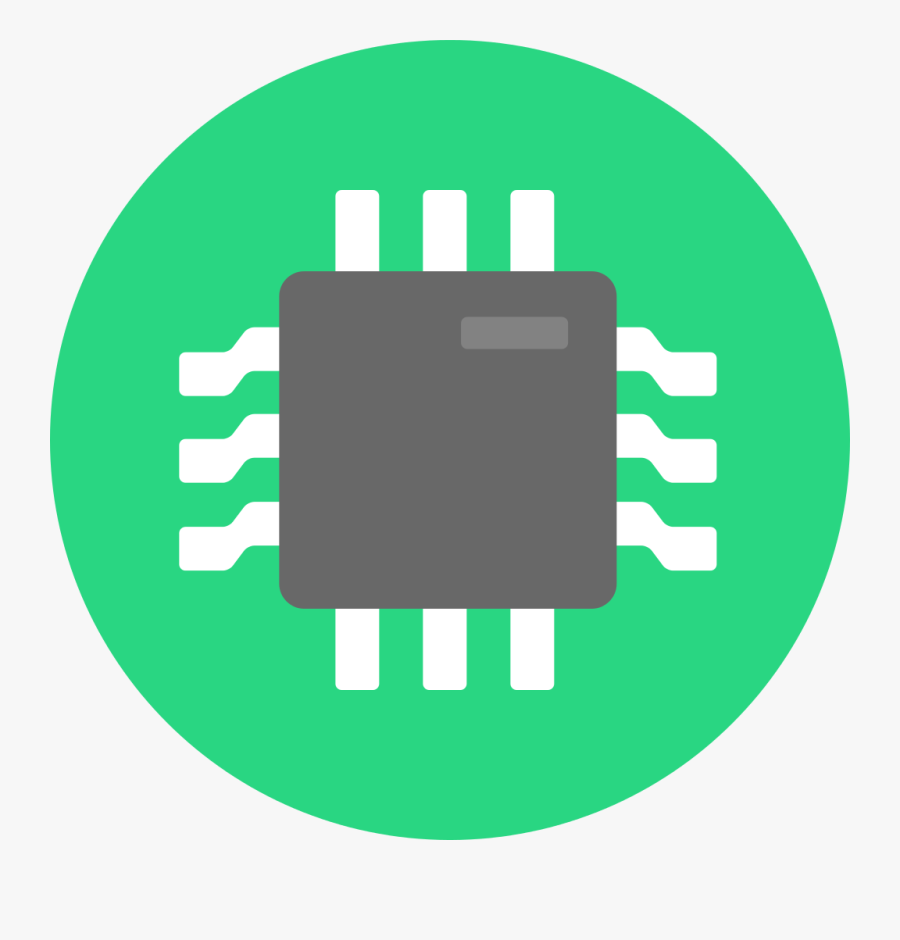 Circuit Board Flat Png Clipart Black And White Stock - Transparent Background Android App Icon Png, Transparent Clipart