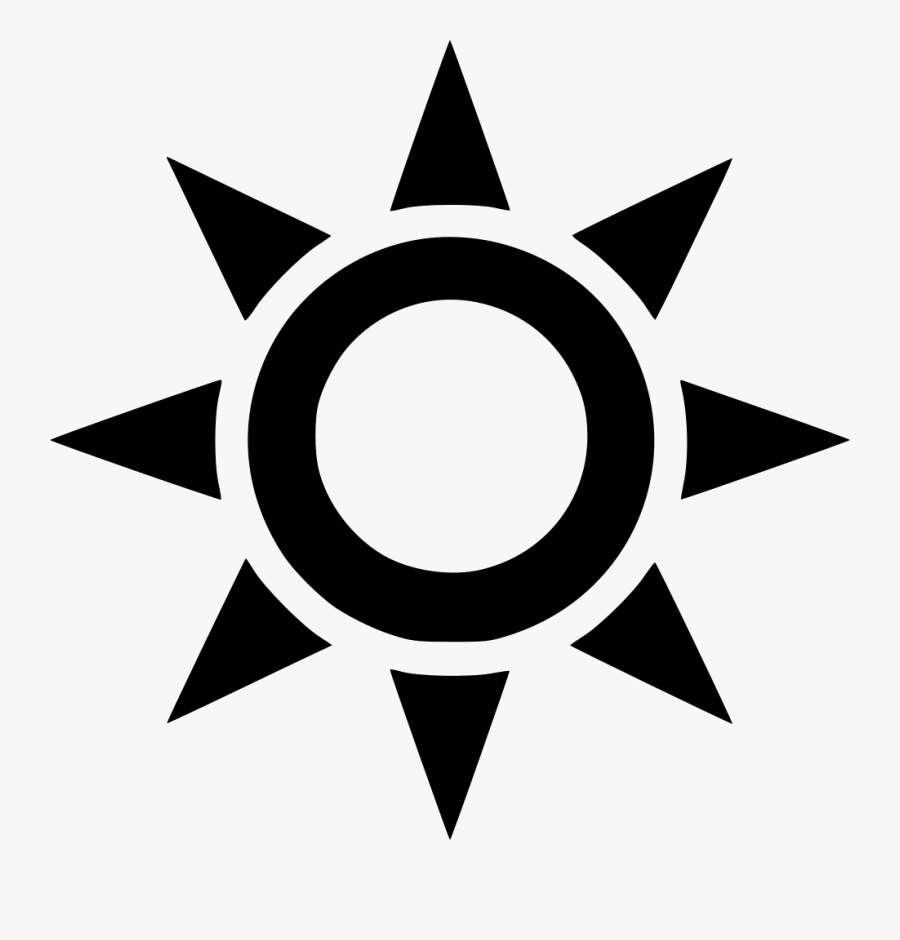 Sun Outline Comments - Transparent Sun Black Png, Transparent Clipart