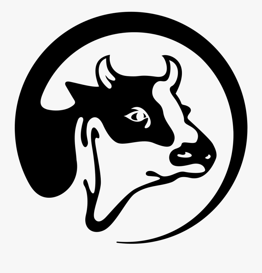 Cow Head Logo Png, Transparent Clipart
